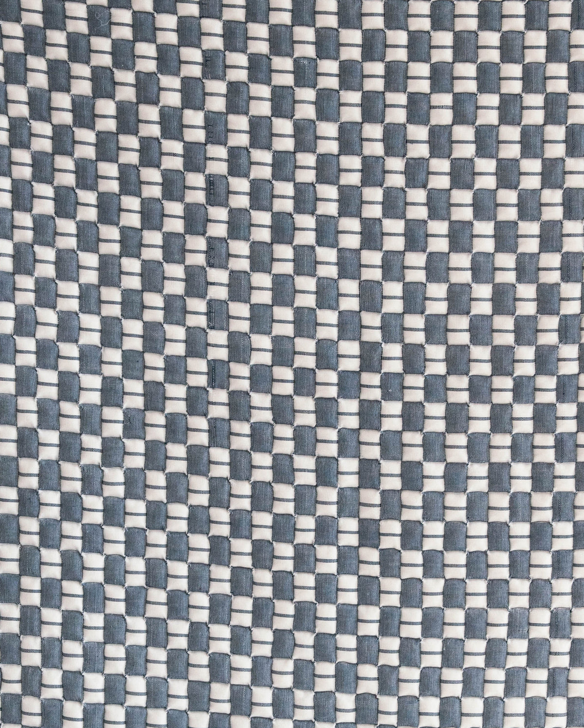 Blue Checkered Sujani Quilt