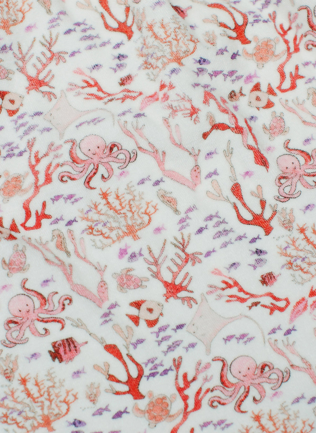 Greenwich Bathrobe - Rosy Coral Reef