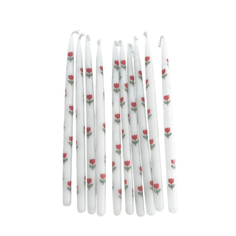Tulip Tapered Candles (x10)
