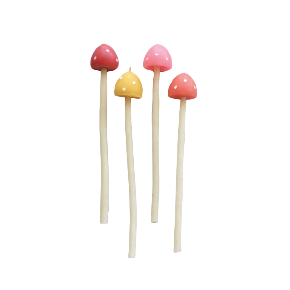 Beeswax Mushroom Candle - Set of 4 | Camp Hollow