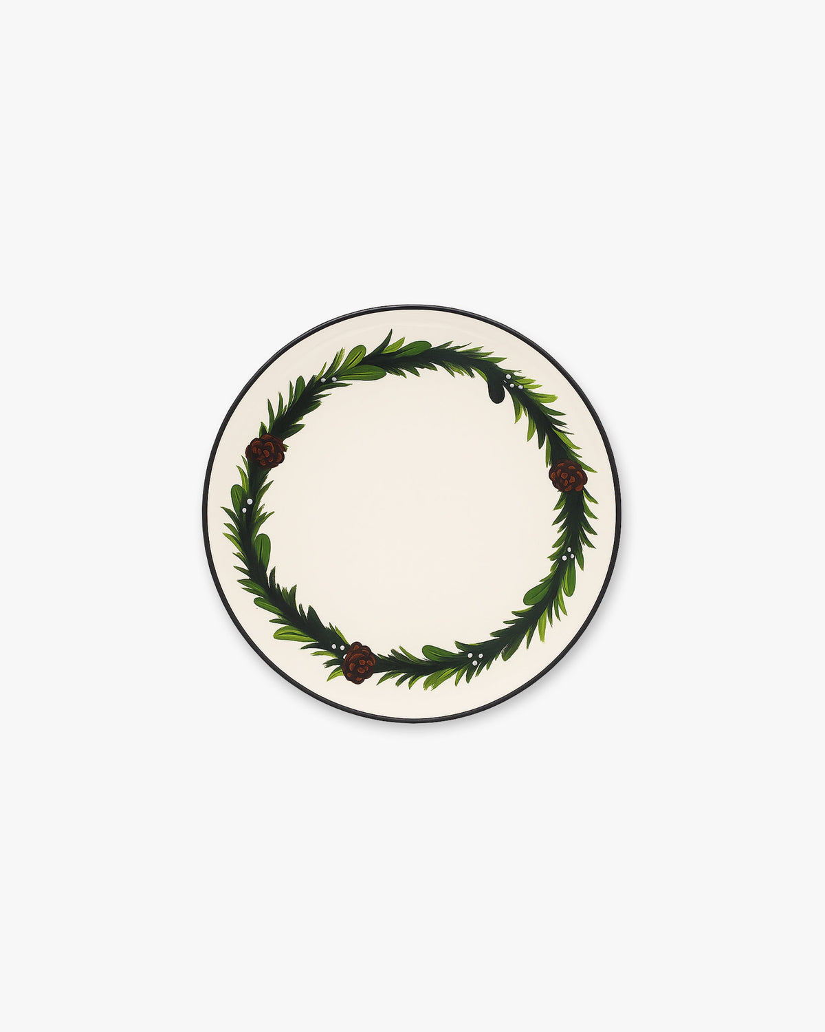 Winter Laurel Hors d'Oeuvres Plate Set - Spruce