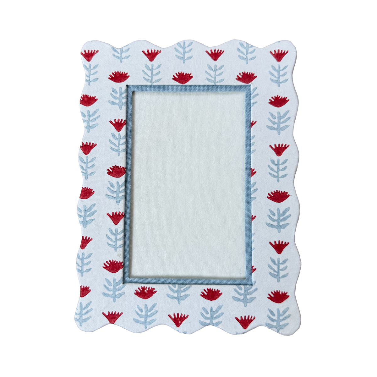 4x6 Block Printed Frame - Claire Poppy | Ceae Shop