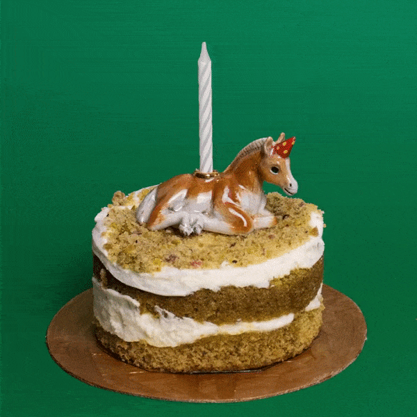 Year of the Horse Cake Topper | Porcelain Party Animal | Candle Holder | Chinese Zodiac