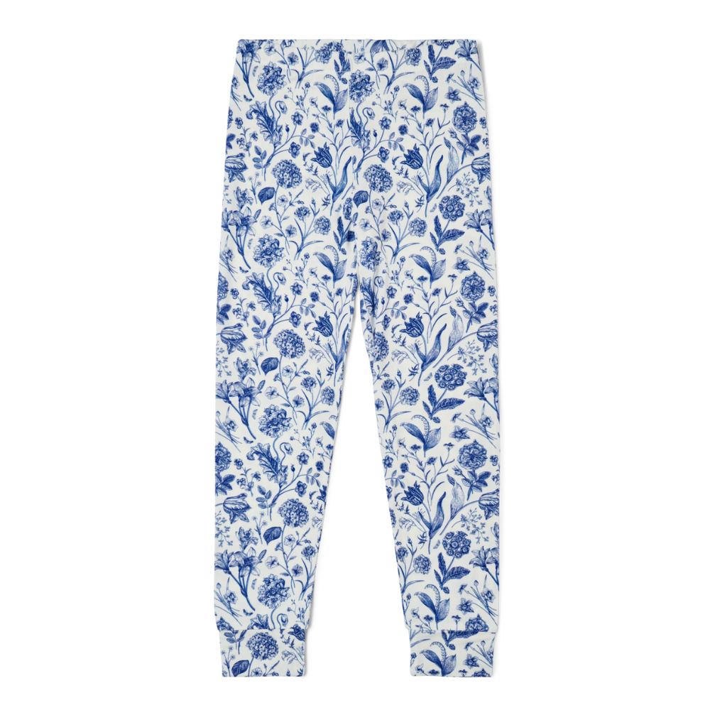 Porcelain Vine Bamboo Toddler Pajama Set  | Motette