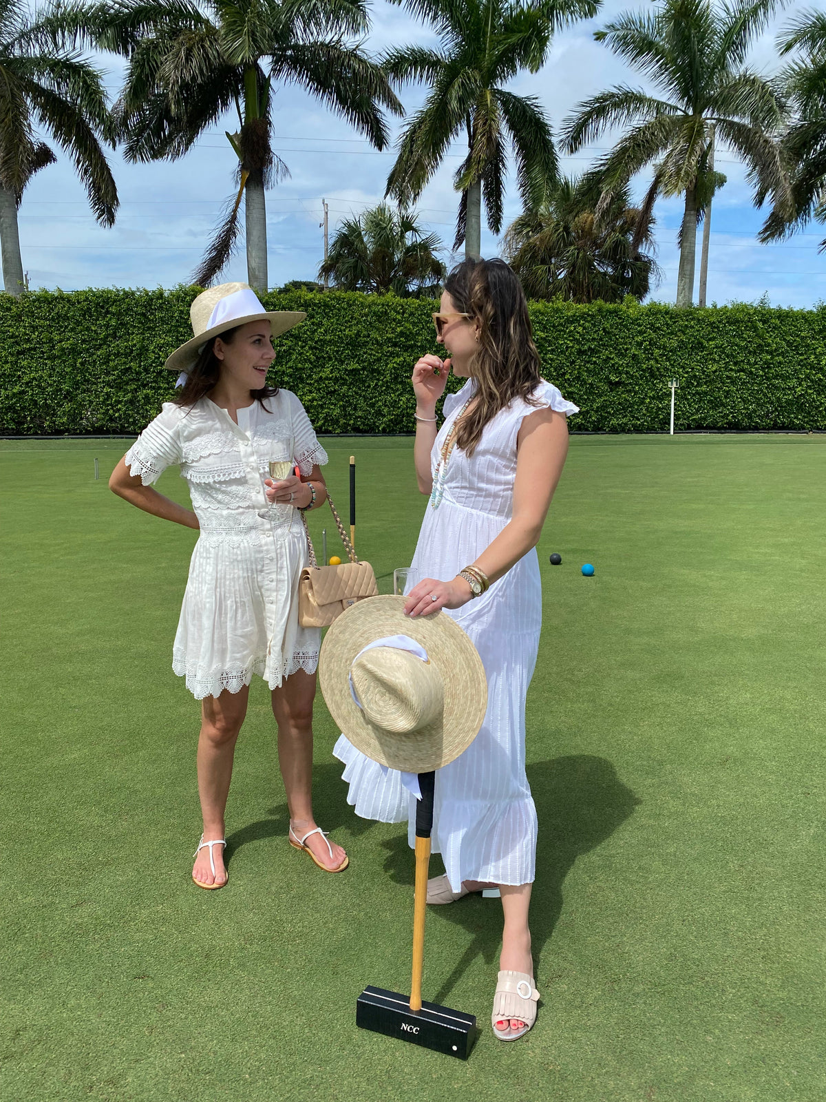 Zinnia Sun Hat - Wide &amp; Short French Blue Grosgrain Ribbon | Sarah Bray Bermuda