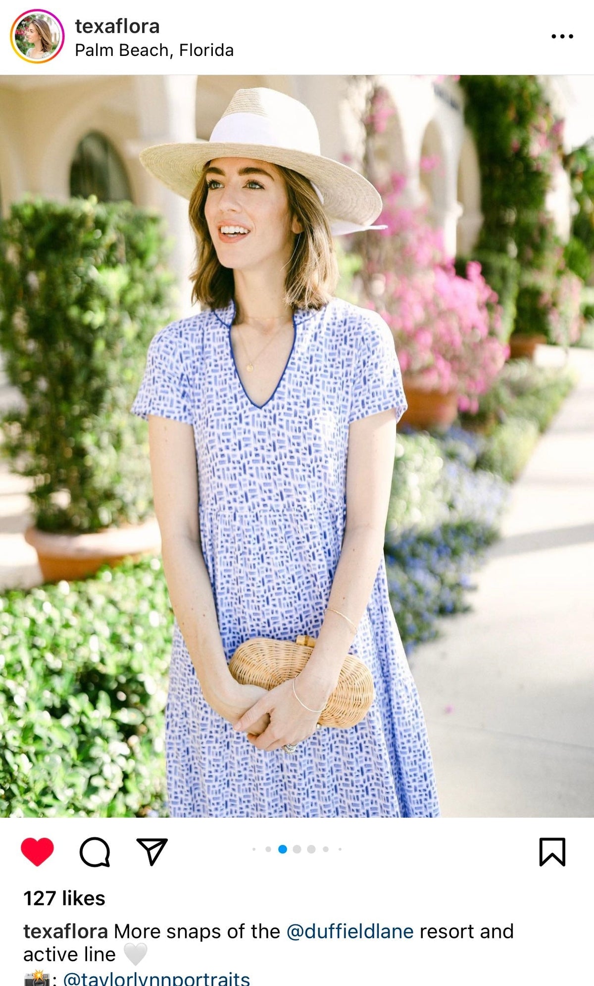Zinnia Sun Hat - Wide &amp; Short French Blue Grosgrain Ribbon | Sarah Bray Bermuda