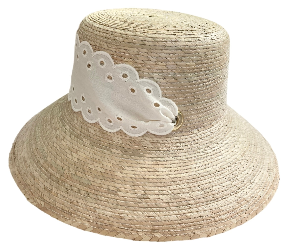 Antique Eyelet Scallop Ribbon - Wide &amp; Short