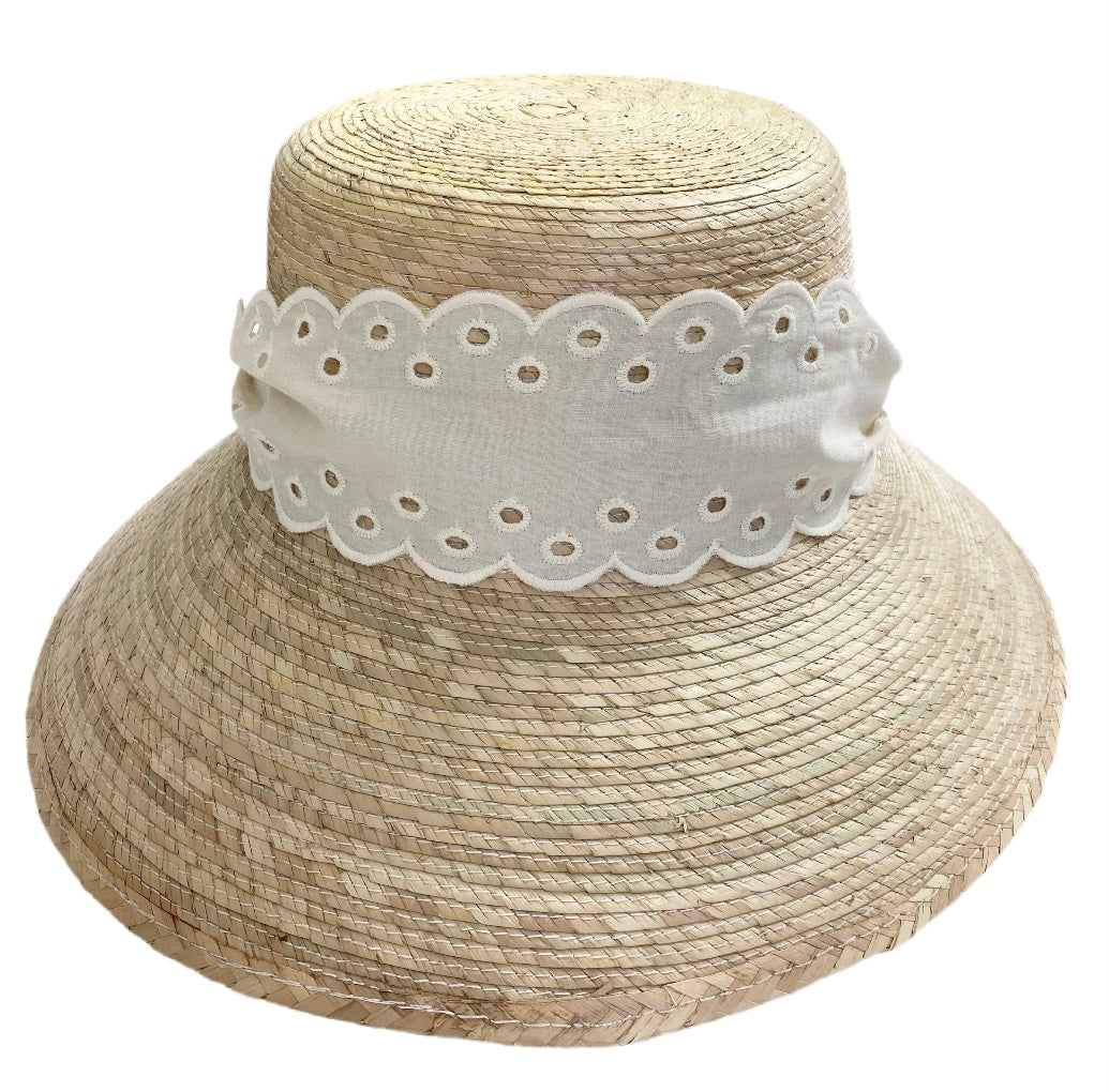 Antique Eyelet Scallop Ribbon - Wide &amp; Short