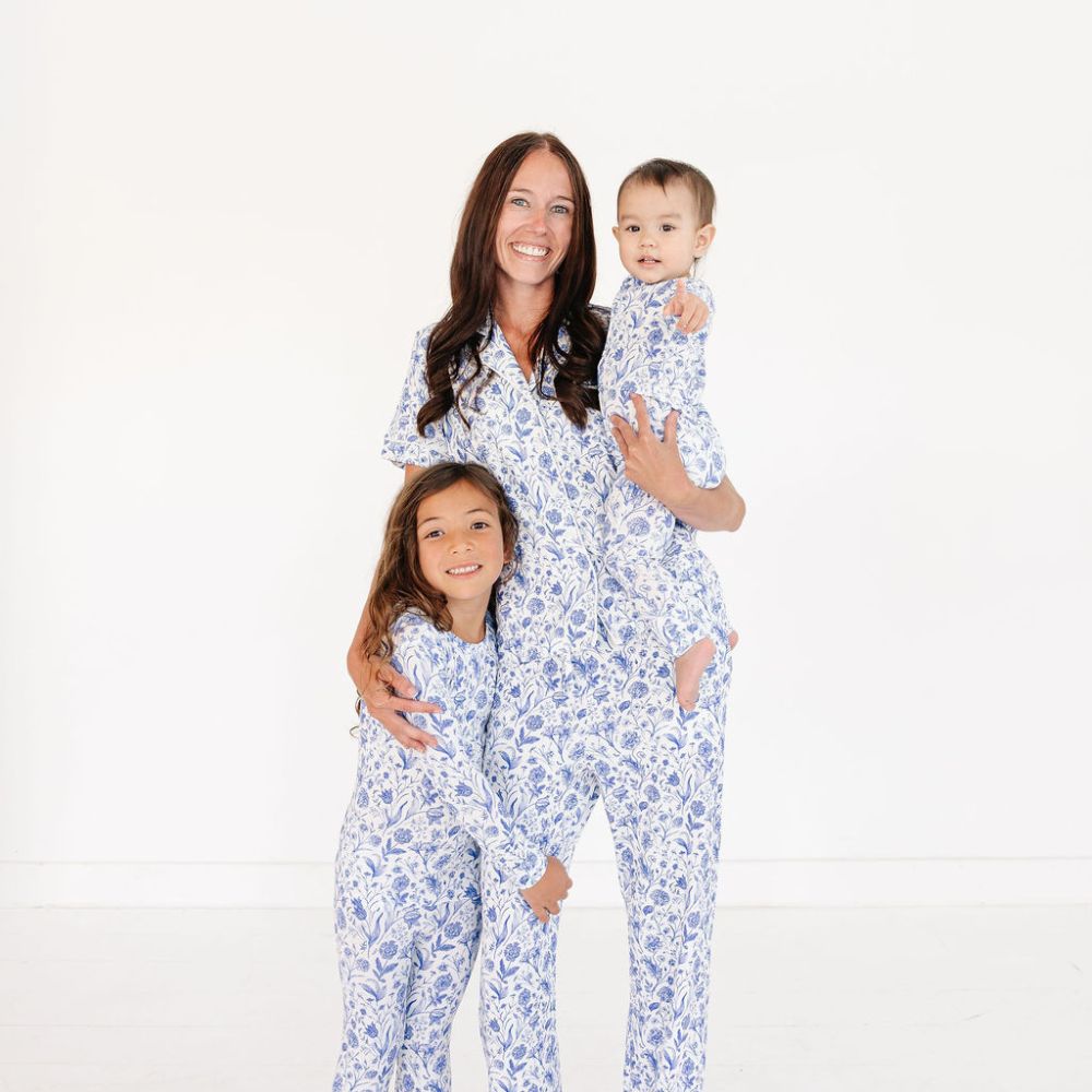 Porcelain Vine Bamboo Toddler Pajama Set  | Motette