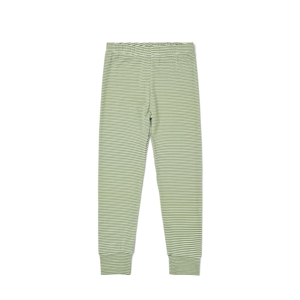Evergreen Stripe Bamboo Kids Pajama Set | Motette