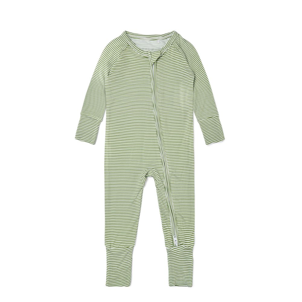 Evergreen Stripe Bamboo Sleeper | Motette