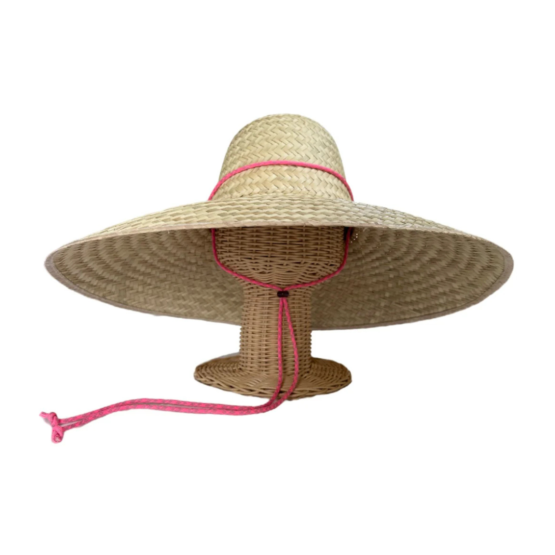 Geranium Sun Hat - Pink Lanyard | Sarah Bray Bermuda