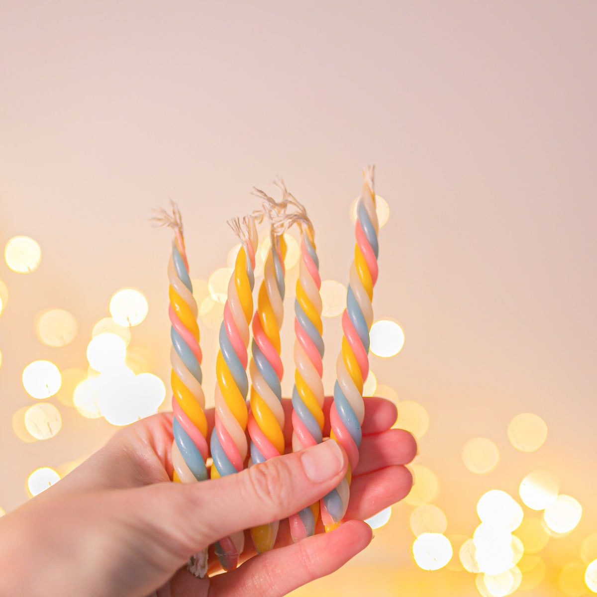 CANDLES Twisted MARSHMELLOW Candle (x5)