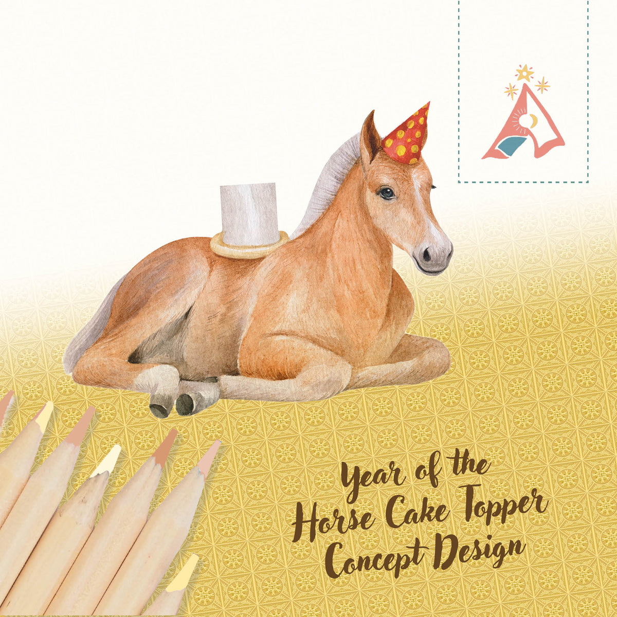 Year of the Horse Cake Topper | Porcelain Party Animal | Candle Holder | Chinese Zodiac