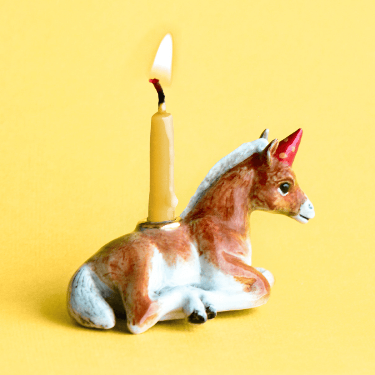 Year of the Horse Cake Topper | Porcelain Party Animal | Candle Holder | Chinese Zodiac