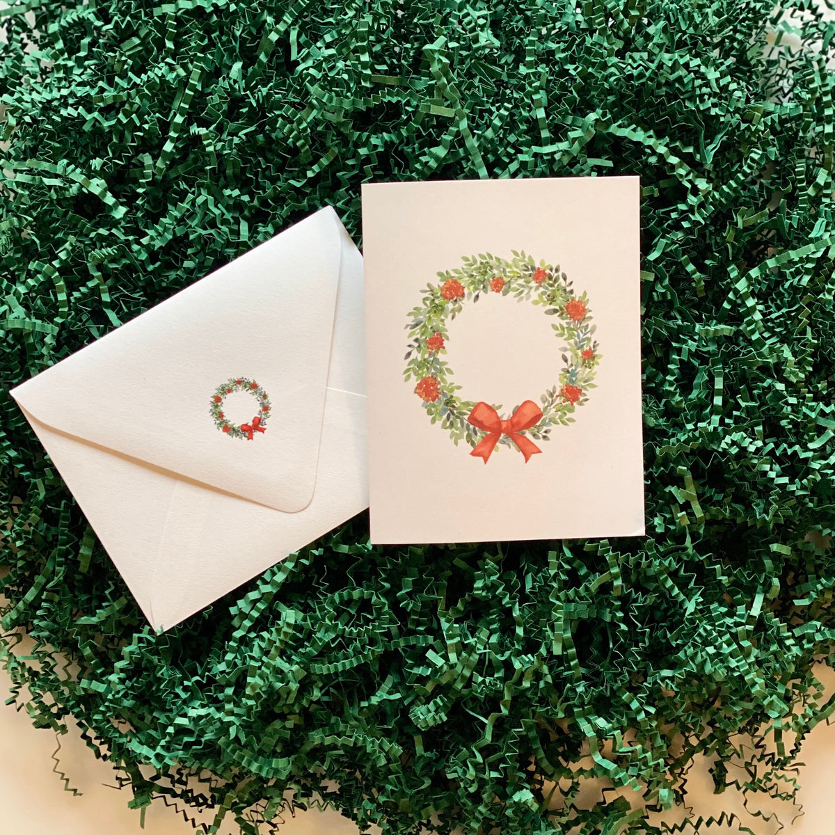 Merry Holiday Wreath Gift Card Set